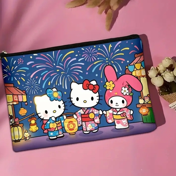 Hello Kitty and Friends Fireworks Cosmetics Bag - Picture 1 of 4